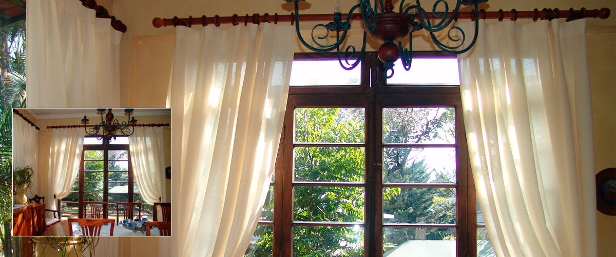 Cortineros de metal, madera, herrajes